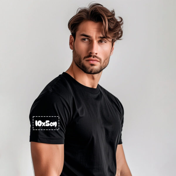 Camiseta Personalizada - Frente e costa pequena + manga - Imagem 2