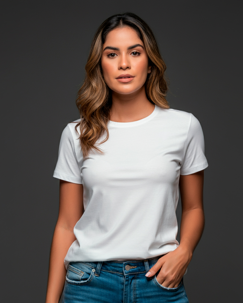 Camiseta Elastano Lisa - Imagem 2